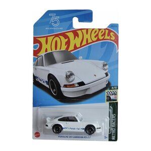 Hot Wheels Porsche 911 Carrera RS 2.7, Retro Racers 8/10 [White]